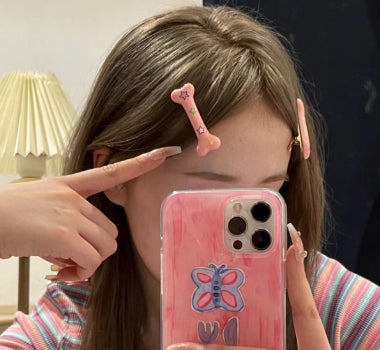 Pinza para Cabello Tipo Pico de Pato con Estampado de Hueso 'XINGX' - Image 13