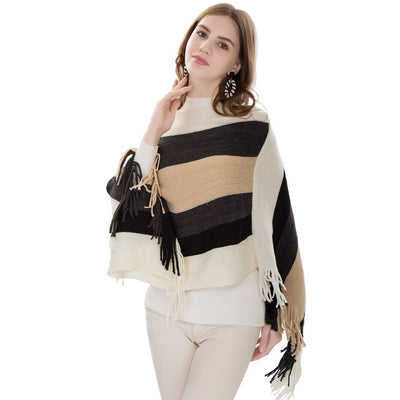 Chal de Moda con Rayas Estilo Europeo para Mujer - Image 11