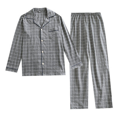 Pijama Cuadros Otoño Manga Larga Talla Grande Cómodo - Image 9