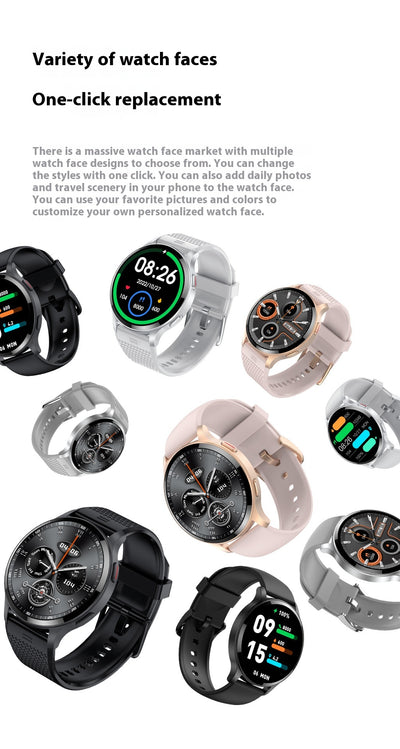 Reloj Inteligente LW77 con Llamadas por Bluetooth, Monitor de Frecuencia Cardíaca y Oxígeno - Image 15
