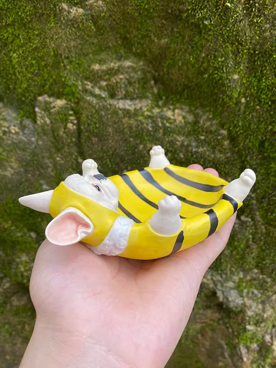 Plato Decorativo Bulldog Francés Hecho a Mano en Cerámica - Image 6