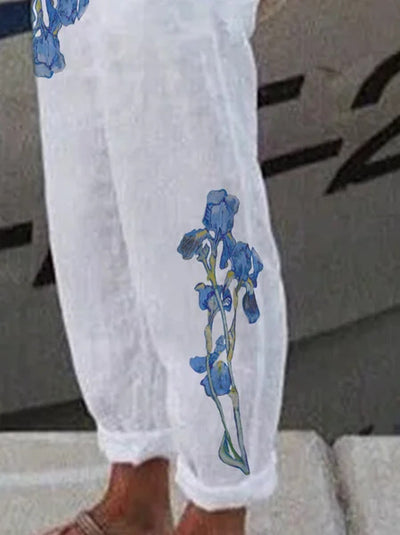 Pantalones Vintage Estampados de Pierna Ancha para Mujer - Image 22