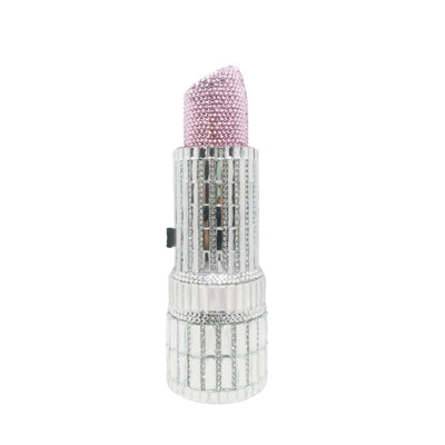 Cartera de Fiesta Metálica con Brillantes para Labial - Image 2