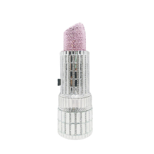 Cartera de Fiesta Metálica con Brillantes para Labial - Image 2