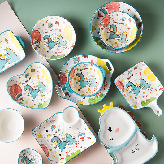 Juego de Platos de Cerámica Infantil con Diseños Animados - Image 21