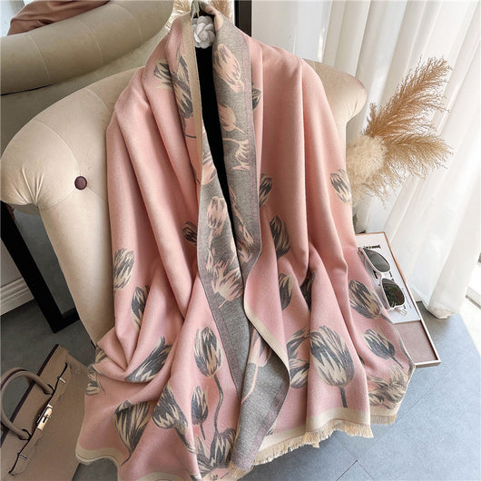 Bufanda Reversible Estampada para Mujer - Diseño Doble Cara y Cálida - Image 4