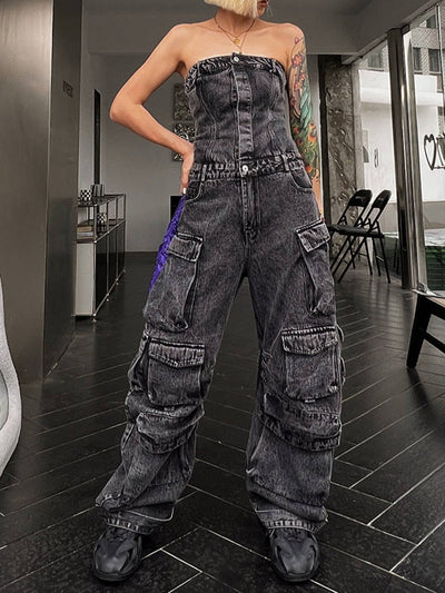 Pantalones Ajustados con Cintura Fruncida - Silueta Hot Girl - Image 4