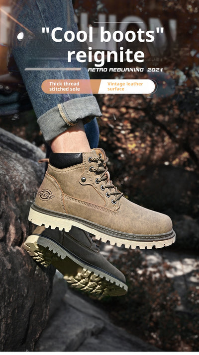 Botas Casuales Martin de Cuero Genuino para Hombre - Caña Media - Image 15