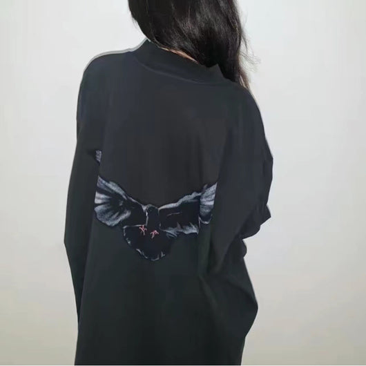 Playera Oversize Frog Drift Paloma Blanca Manga Larga - Image 4