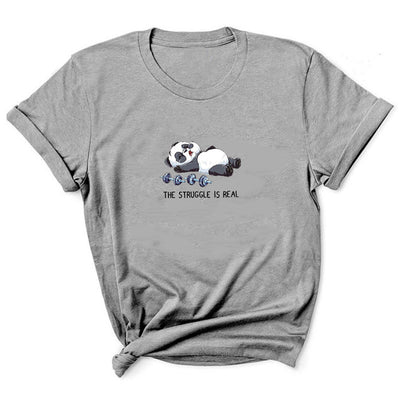 Camiseta Estampado Mancuernas Personalidad Europeo Americana Manga Corta - Image 14