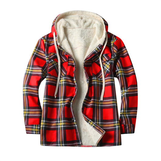 Chamarra Tipo Shirt con Capucha y Forro Polar para Hombre - Image 6
