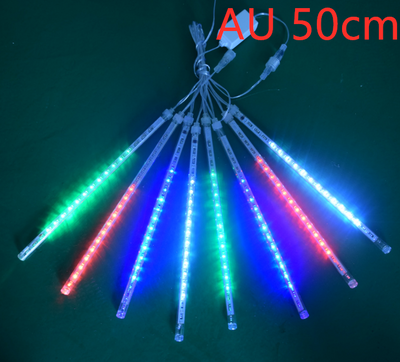 Luces LED Lluvia Meteoro Impermeables 30-50 cm, 8 Tubos, 100-240V con Fuente EU - Image 15