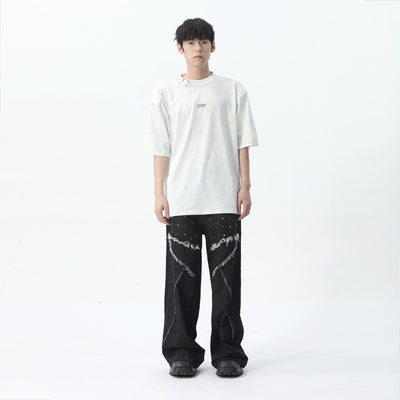 Jeans de Moda Masculina Tendencia Personalidad - Image 4