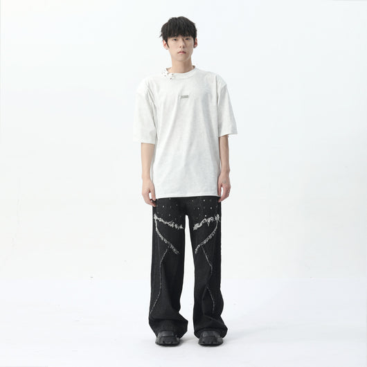 Jeans de Moda Masculina Tendencia Personalidad - Image 4