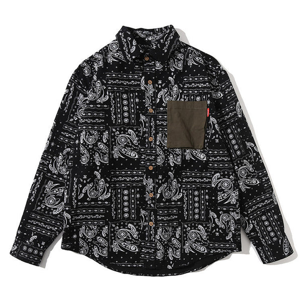 Camisa Retro Otoño Tendencia Campus Japonés Cashew - Image 3