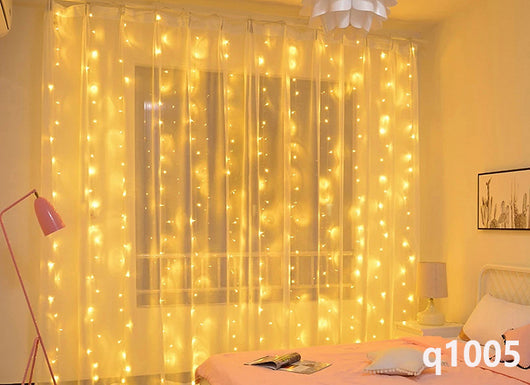 Cortina de Luces LED USB con Control Remoto para Ventanas - Decoración Navideña - Image 11