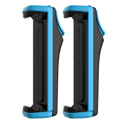 Pair of black and blue Bluetooth game buttons for mobile phones, featuring a trigger design for enhanced gaming. - Image 12