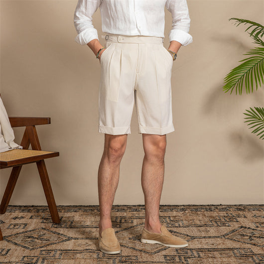 Bermudas de Hombre a Rayas sin Planchado - Tela Respirable Bubble Yarn - Image 3