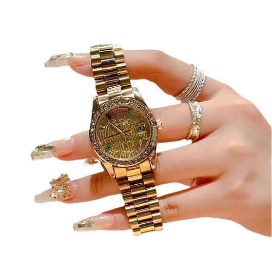Reloj de Acero Inoxidable Resistente al Agua para Mujer - Image 5