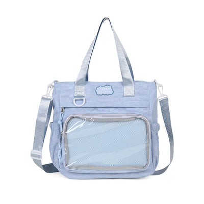 Bolsa Crossbody Transparente de Gran Capacidad Estilo Japonés para Estudiantes - Image 9