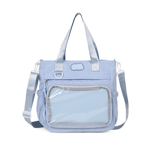 Bolsa Crossbody Transparente de Gran Capacidad Estilo Japonés para Estudiantes - Image 9