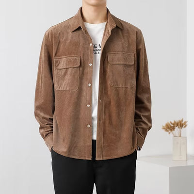 Camisa de Trabajo Vintage en Pana para Hombre - Image 5