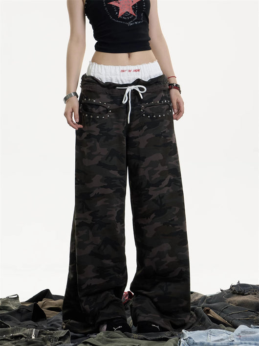 Pantalones Deportivos Casuales a Rayas para Mujer - Image 7