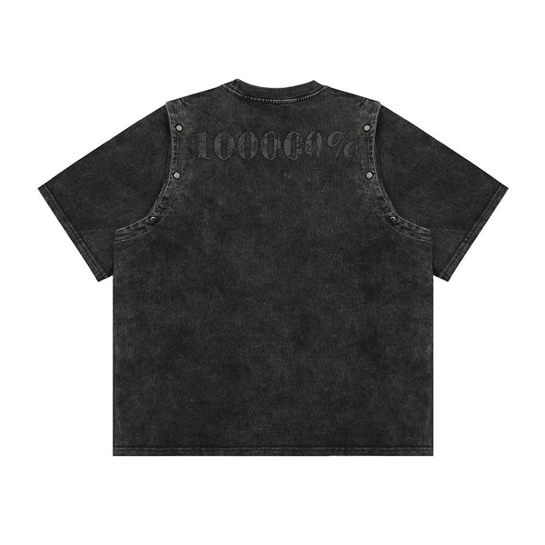 Playera Personalizada Punk con Letras para Hombre