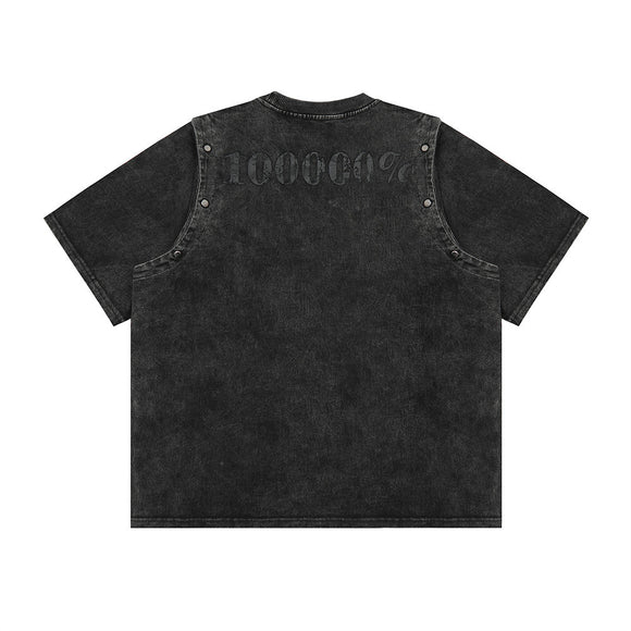 Playera Personalizada Punk con Letras para Hombre