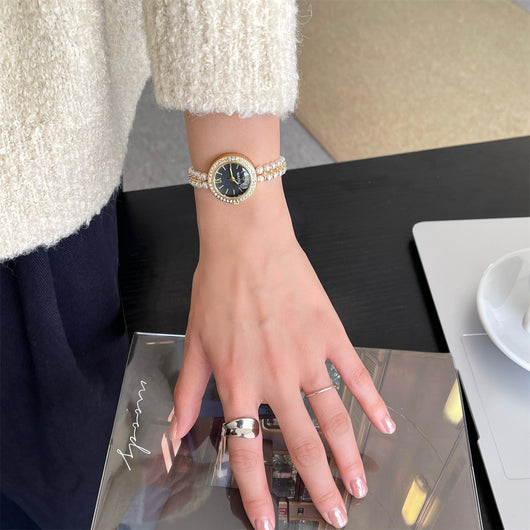 Reloj Pulsera de Perlas Estilo Clásico Elegante - Image 10