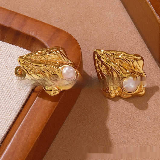 Aretes de Perla Concha Marina - Diseño Playa Chic - Image 6