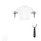 Blanco Unlined Top Plus Tie