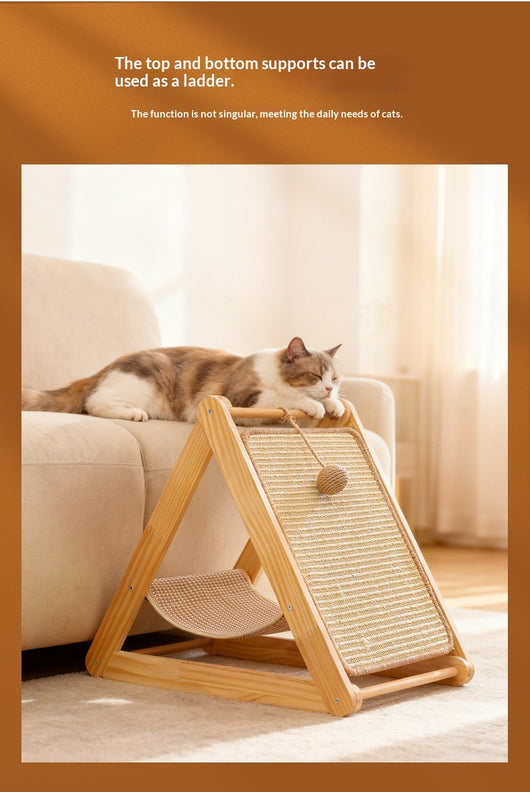 Árbol para Gatos de Madera Maciza Resistente y Fácil de Limpiar - Image 8