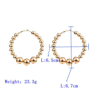 Aretes Minimalistas Ins Wind - Anillo de Aleación Elegante - Image 6