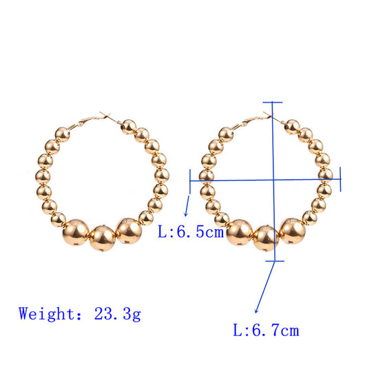 Aretes Minimalistas Ins Wind - Anillo de Aleación Elegante - Image 6