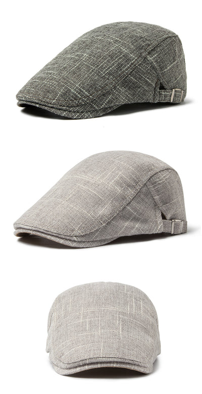 Boina Retro Casual de Algodón y Lino Transpirable para Hombre - Image 16