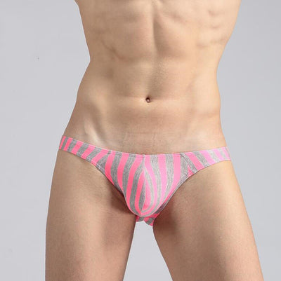 Calzoncillos Tipo Boxer Cintura Baja Convexos de Algodón y Licra con Franjas - Image 6