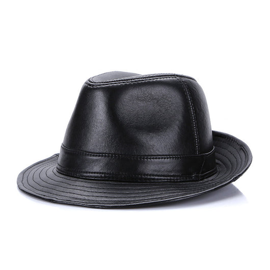 Sombrero de Copa Clásico en Cuero Genuino de Oveja para Hombre - Image 2