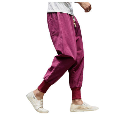 Pantalones Harem Casuales Hombre - Algodón y Lino Mezcla Premium - Image 3