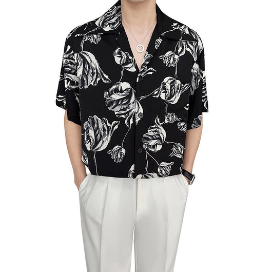 Camisa Cubana de Lino Drapeado Rosa para Verano - Image 11