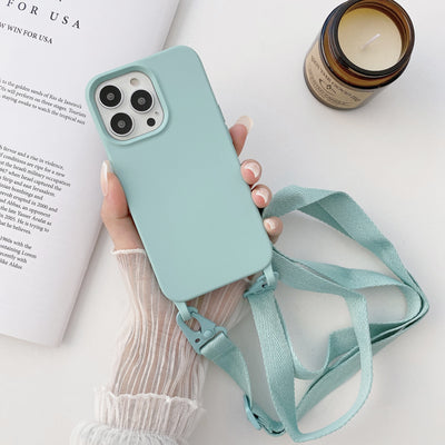 Funda Crossbody con Cordón de Silicona Líquida para Celular - Image 5
