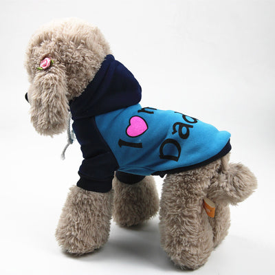 Abrigo para Perro y Gato con Capucha "Amo a Mi Papá" - Cálido y Acogedor - Image 11