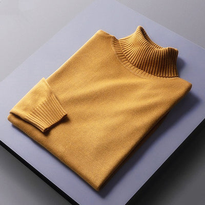 Suéter de Cuello Alto Hombre con Solapas - Diseño Moderno y Cálido - Image 9