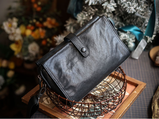 Bolso de Cuero Vacuno Bandolera Diagonal con Estilo - Image 11
