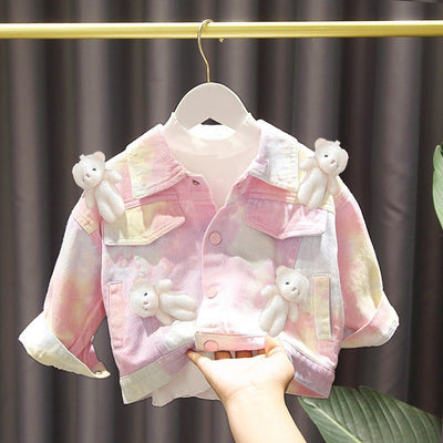 Chaqueta Denim Casual Estilo Coreano Kitten