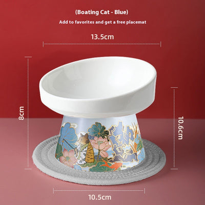 Comedero Elevado para Gatos Cerámica Premium - Image 6