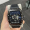 Reloj de Hombre Cilíndrico con Movimiento de Cuarzo Luminoso