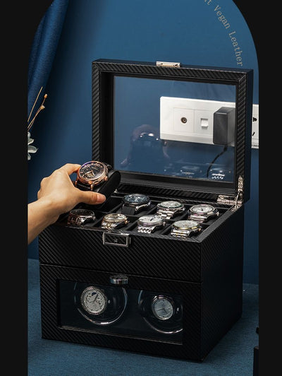 Estuche Mecedora de Cuero Premium para Reloj Automático - Image 13