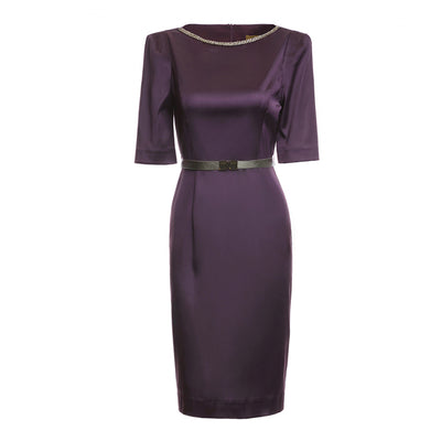 Vestido Ejecutivo Elegante con Bolso Integrado para Mujer - Image 4