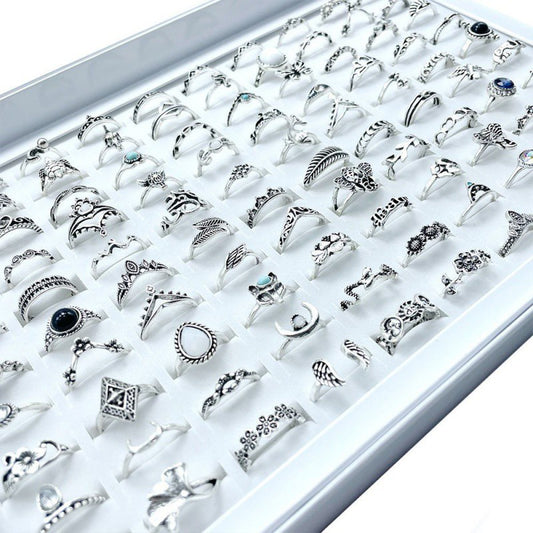Conjunto de Anillos de Aleación de Plata